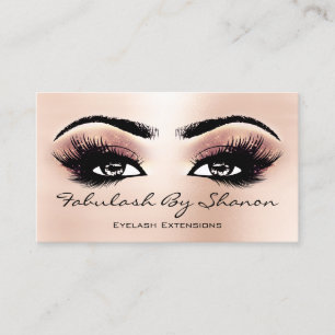 Makeup Artist Brow Eyelash Skinny Rose Visitenkarte