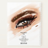 Makeup Artist Brown Eyes Long Lashes Planer (Rückseite)