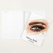 Makeup Artist Brown Eyes Long Lashes Planer (Anzeige)