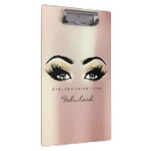 Makeup Artist Brown Studio Lashes Pink Klemmbrett (Rechts)