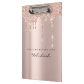 Makeup Artist Brown Wax Lashes Tropfen Event Klemmbrett (Links)