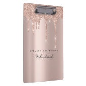 Makeup Artist Brown Wax Lashes Tropfen Event Klemmbrett (Rechts)