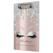 Makeup Artist Browns Lashes Spark Confetti Grau Klemmbrett (Links)