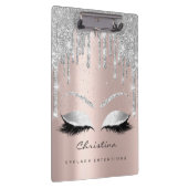 Makeup Artist Browns Lashes Spark Confetti Grau Klemmbrett (Rechts)