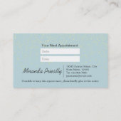 Makeup Artist Brush Set Goldene Fette Terminkarte (Rückseite)