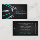 Makeup Artist brushes/Cosmetic Brushes Visitenkarte (Vorne/Hinten)