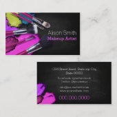 Makeup Artist brushes/Cosmetic Brushes Visitenkarte (Vorne/Hinten)