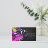 Makeup Artist brushes/Cosmetic Brushes Visitenkarte (Stehend Vorderseite)