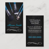 Makeup Artist brushes/Cosmetic Brushes Visitenkarte (Vorne/Hinten)