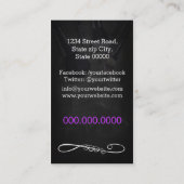 Makeup Artist brushes/Cosmetic Brushes Visitenkarte (Rückseite)