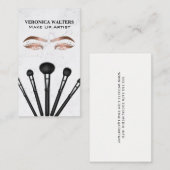 Makeup Artist Brushes | Womens Beauty | Augen Visitenkarte (Vorne/Hinten)