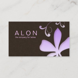 Makeup Artist Business Card Blume Lila Visitenkarte