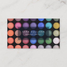 Makeup Artist Business Card farbenfroher Auge Scha Visitenkarte