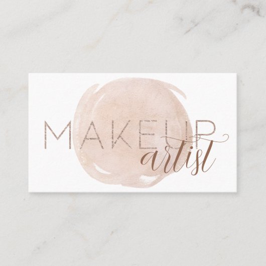 Makeup Artist Business Card Visitenkarte (Vorderseite)