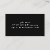 Makeup Artist Business Card Visitenkarte (Rückseite)