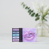 Makeup Artist Business Card Visitenkarte (Stehend Vorderseite)