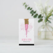 Makeup Artist business card Visitenkarte (Stehend Vorderseite)