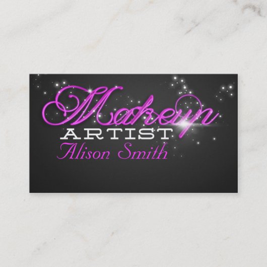 Makeup Artist business card Visitenkarte (Vorderseite)