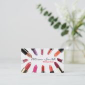 Makeup artist Business card Visitenkarte (Stehend Vorderseite)
