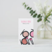 Makeup Artist business card Visitenkarte (Stehend Vorderseite)