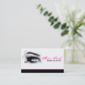 MakeUp artist business card Visitenkarte (Stehend Vorderseite)