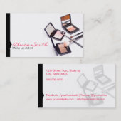 Makeup artist business card visitenkarte (Vorne/Hinten)