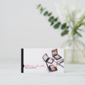Makeup artist business card visitenkarte (Stehend Vorderseite)