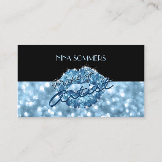 Makeup Artist Business Card Visitenkarte (Vorderseite)