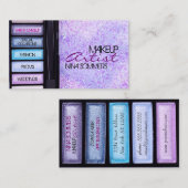 Makeup Artist Business Card Visitenkarte (Vorne/Hinten)