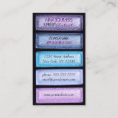 Makeup Artist Business Card Visitenkarte (Rückseite)