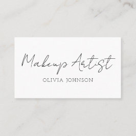Makeup Artist Business Cards | Signaturschrift Visitenkarte