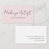Makeup Artist Business Cards | Signaturschrift Visitenkarte (Vorne/Hinten)