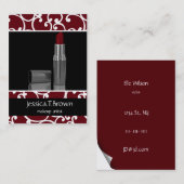 Makeup artist Business Cards Visitenkarte (Vorne/Hinten)