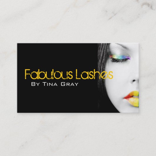 Makeup Artist Business Cards Visitenkarte (Vorderseite)