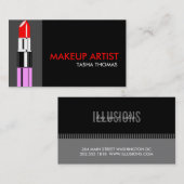 Makeup Artist Business Cards Visitenkarte (Vorne/Hinten)