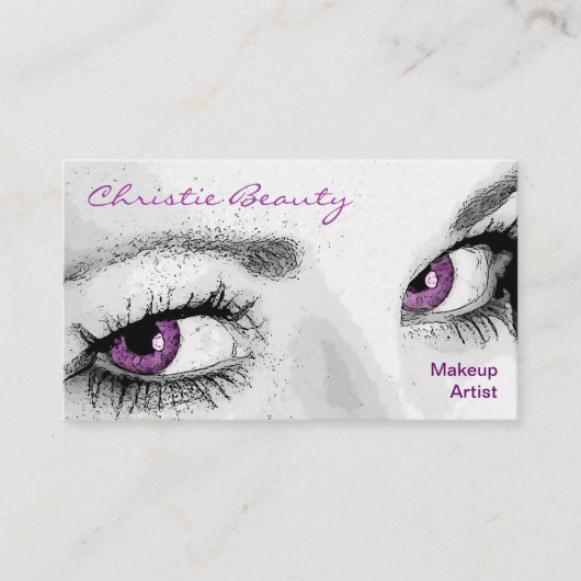 Makeup Artist Business Cards Visitenkarte (Vorderseite)