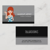 Makeup Artist Business Cards Visitenkarte (Vorne/Hinten)