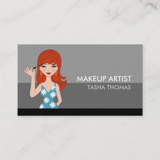 Makeup Artist Business Cards Visitenkarte (Vorderseite)