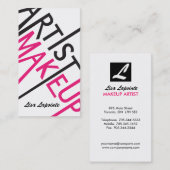 Makeup Artist Business Cards Visitenkarte (Vorne/Hinten)