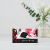 Makeup artist Business Cards Visitenkarte (Stehend Vorderseite)
