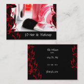 Makeup artist Business Cards Visitenkarte (Vorne/Hinten)