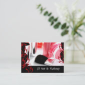Makeup artist Business Cards Visitenkarte (Stehend Vorderseite)