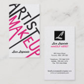 Makeup Artist Business Cards Visitenkarte (Vorne/Hinten)