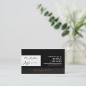 Makeup Artist Calligraphy Business Card Visitenkarte (Stehend Vorderseite)