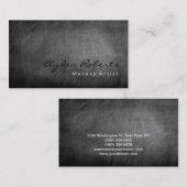 Makeup Artist Chalkboard Gray Visitenkarte (Vorne/Hinten)