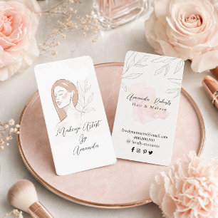 Makeup Artist Chic Beauty Natural Visitenkarte
