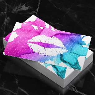 Makeup Artist Classy Watercolor Liften Moderne Visitenkarte