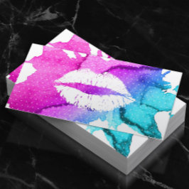 Makeup Artist Classy Watercolor Liften Moderne Visitenkarte