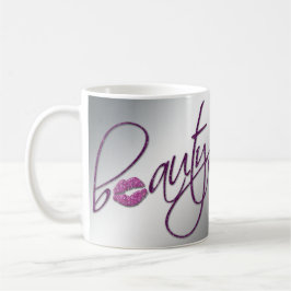Makeup Artist Coffee Mug Cosmetologist Pink Lips Kaffeetasse
