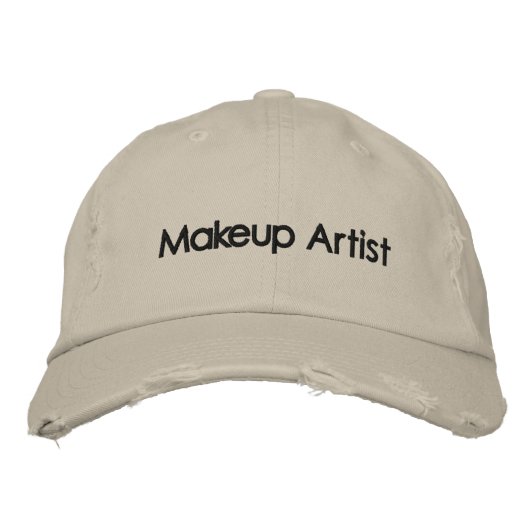 Makeup Artist Comfy Hat Bestickte Baseballkappe (Vorderseite)